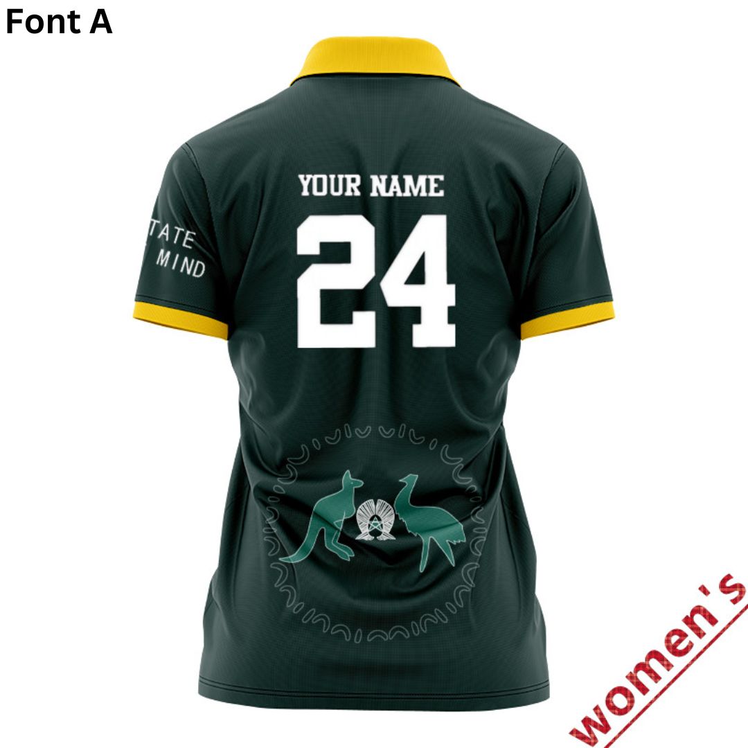 Australia Kangaroos 2024 Women's Home Polo Shirt