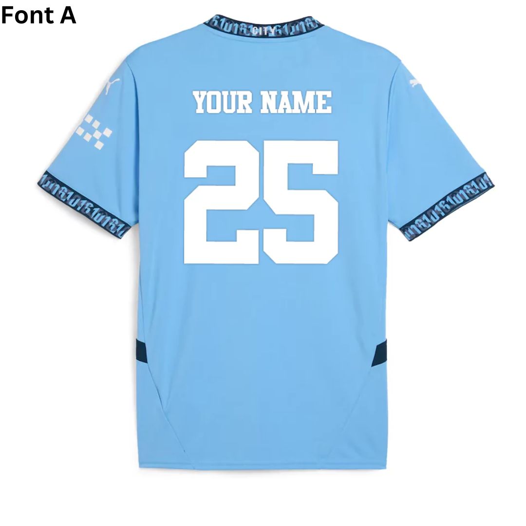 Manchester City 2024/25 Home Jersey Shirt Player's Edition