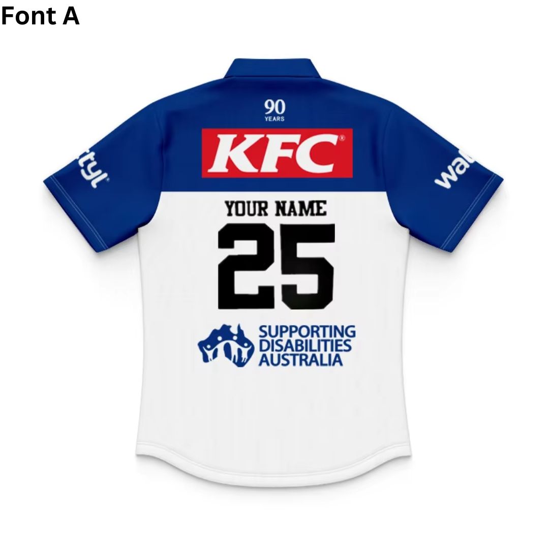 Canterbury Bankstown Bulldogs 2025 Kids Home Polo Shirt