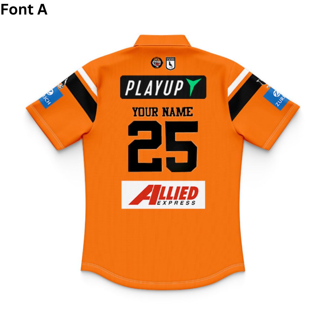 Wests Tigers 2025 Kids Away Polo Shirt