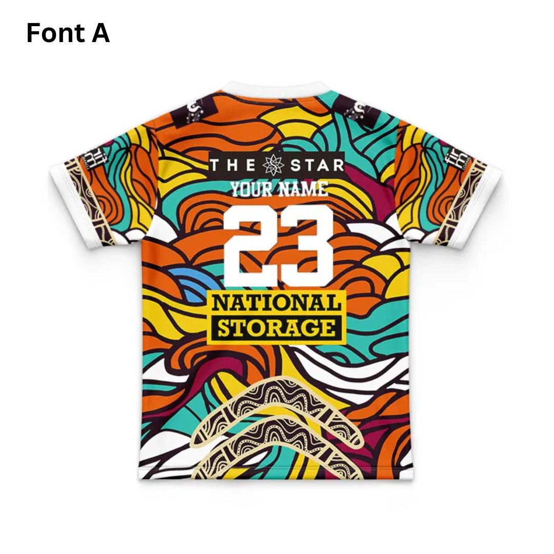 Brisbane Broncos 2023 Kids Indigenous Jersey
