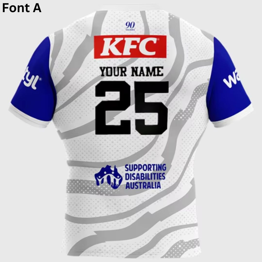 Canterbury Bankstown Bulldogs 2025 White Training Polo Shirt