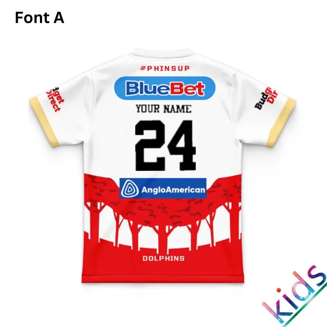 Redcliffe Dolphins 2024 Kids ANZAC Jersey