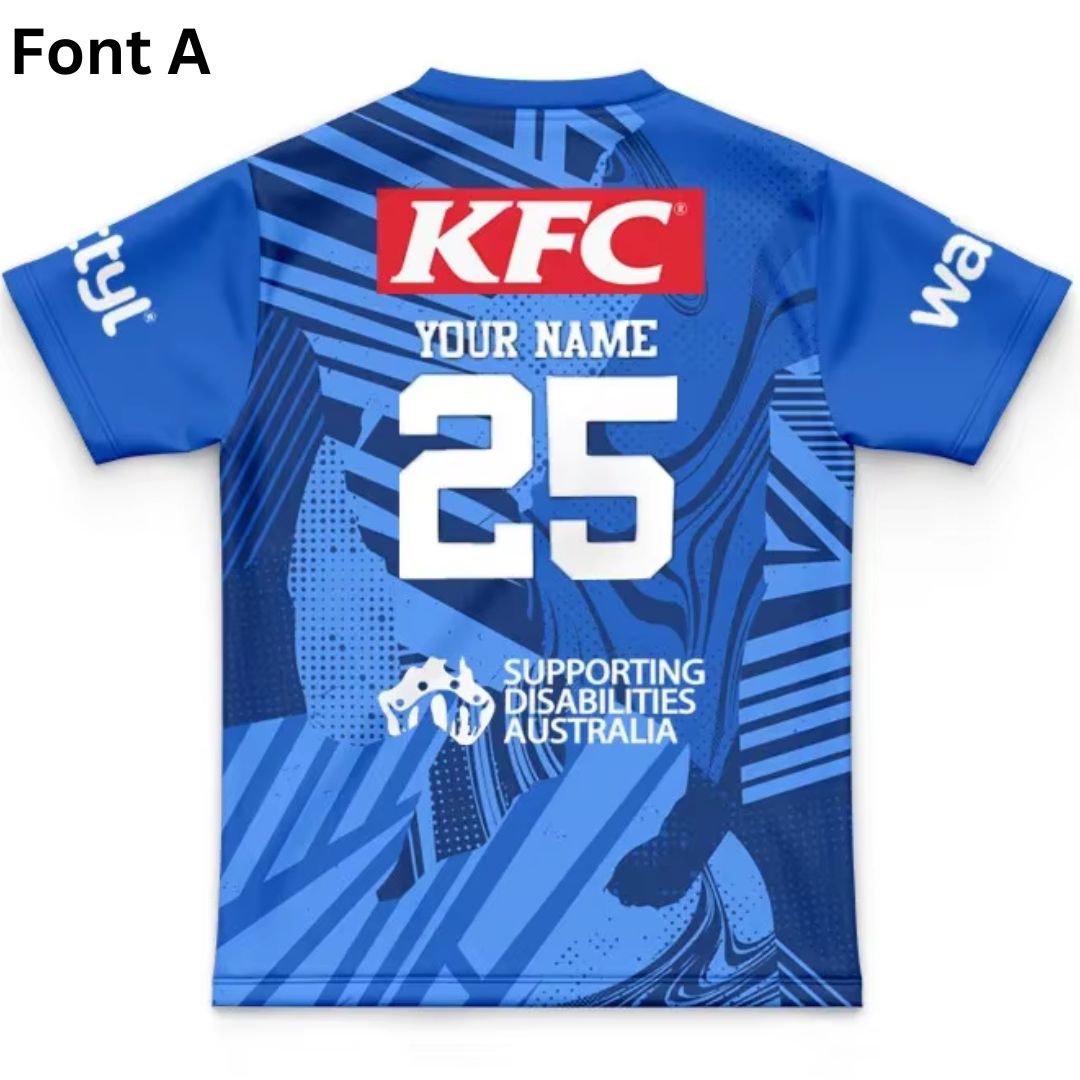 Canterbury Bankstown Bulldogs 2025 Kids Training Jersey