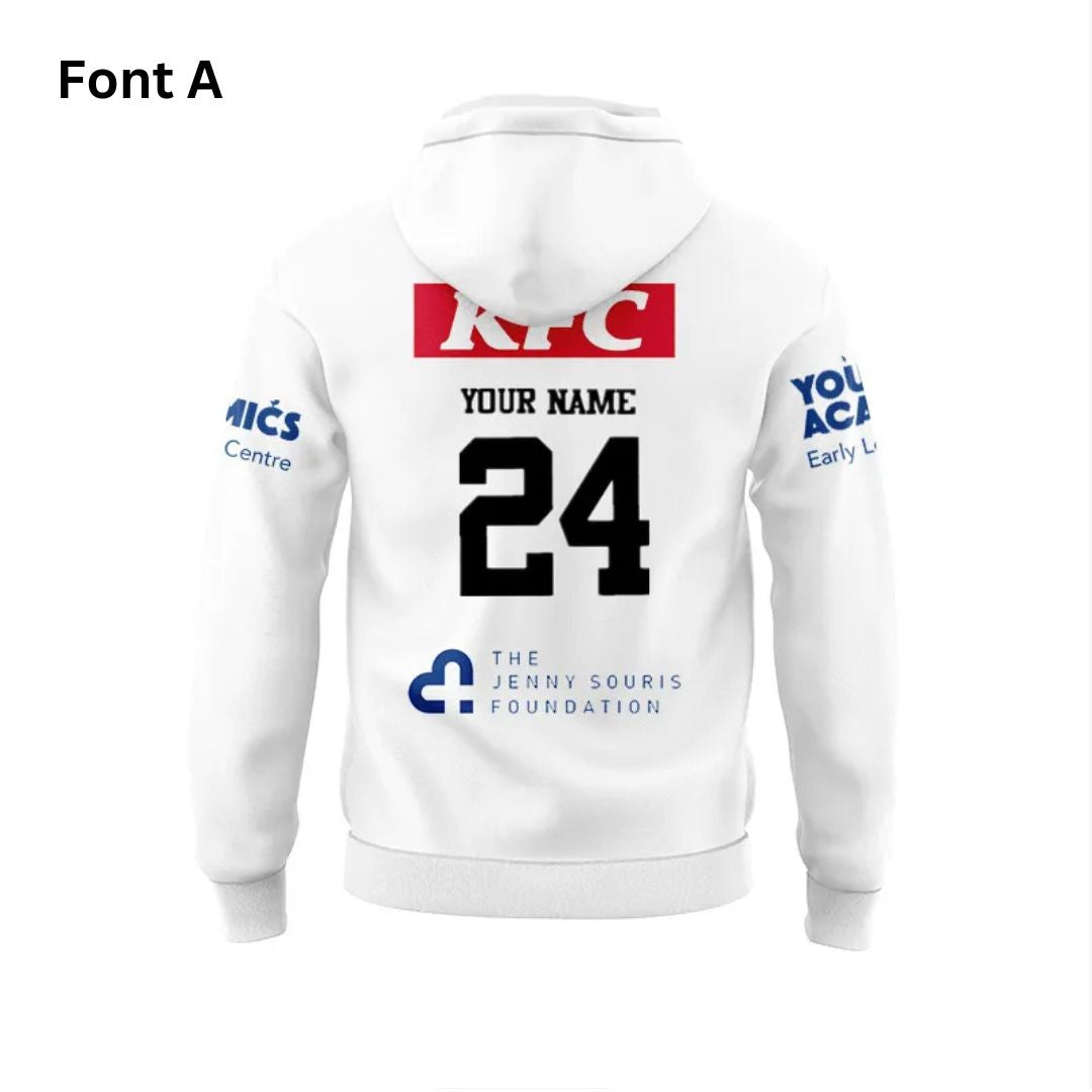 2024 Canterbury Bankstown Bulldogs Home Hoodie With Zipper