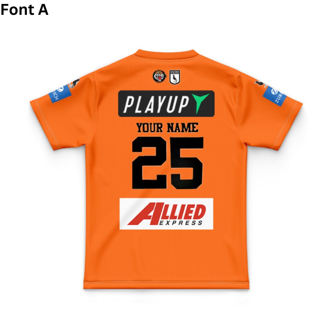 Wests Tigers 2025 Kids Away Jersey and Shorts Kit