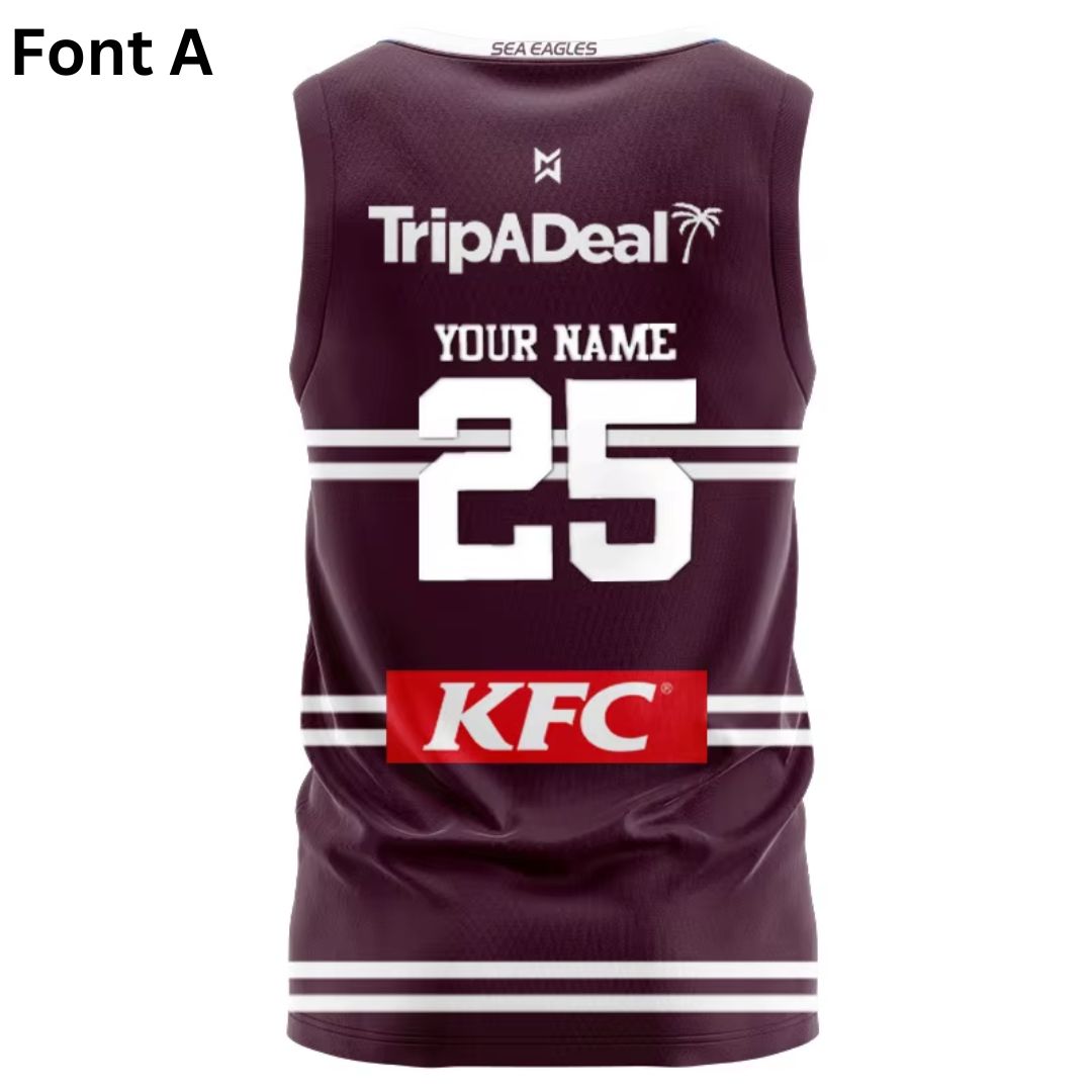 Manly Warringah Sea Eagles 2025 Home Singlet