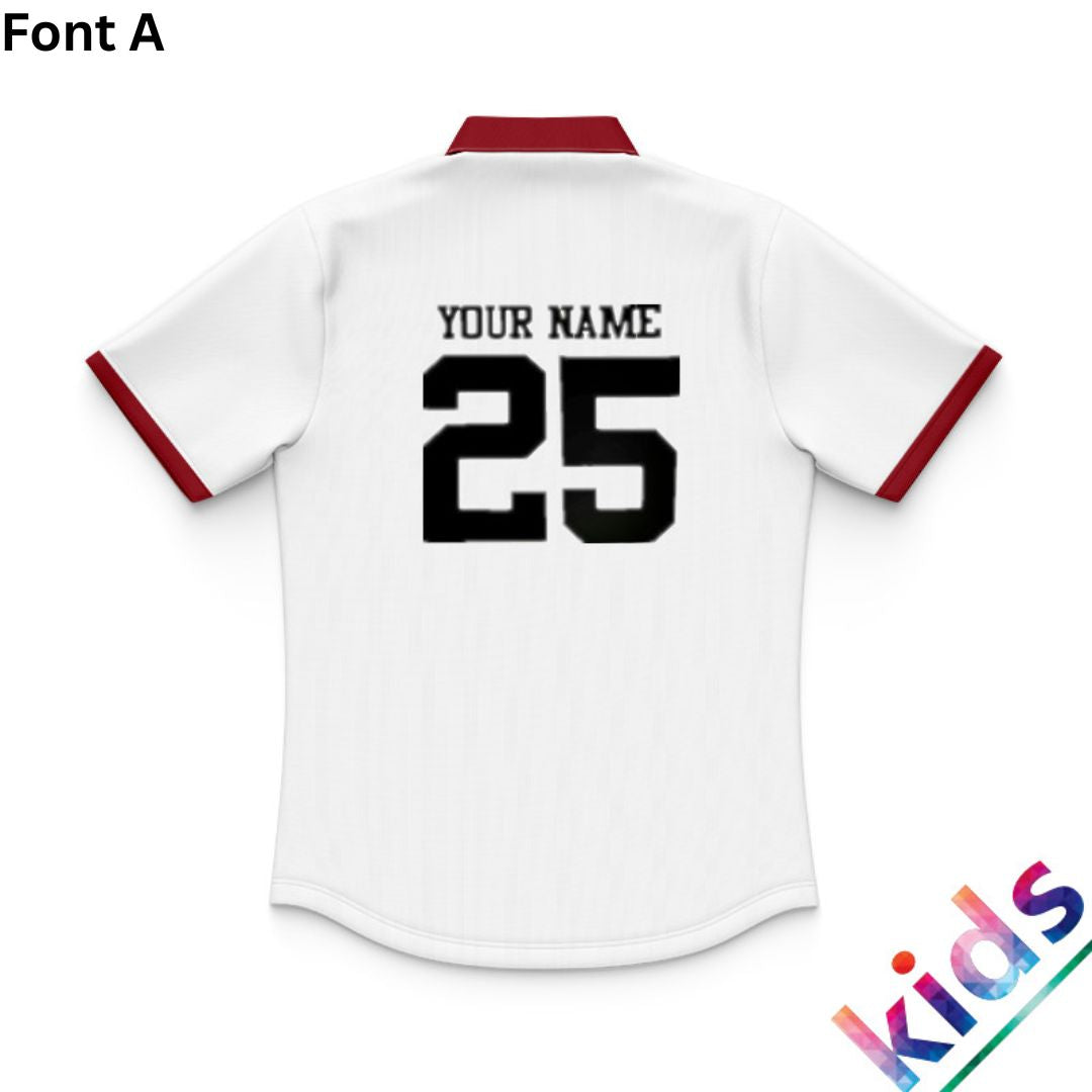 British & Irish Lions 2025 Kids White Training Polo Shirt