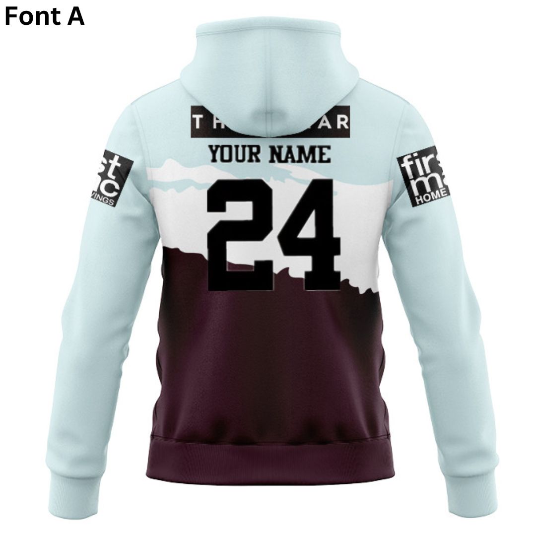 Brisbane Broncos 2024 Captains Run Hoodie with Zipper