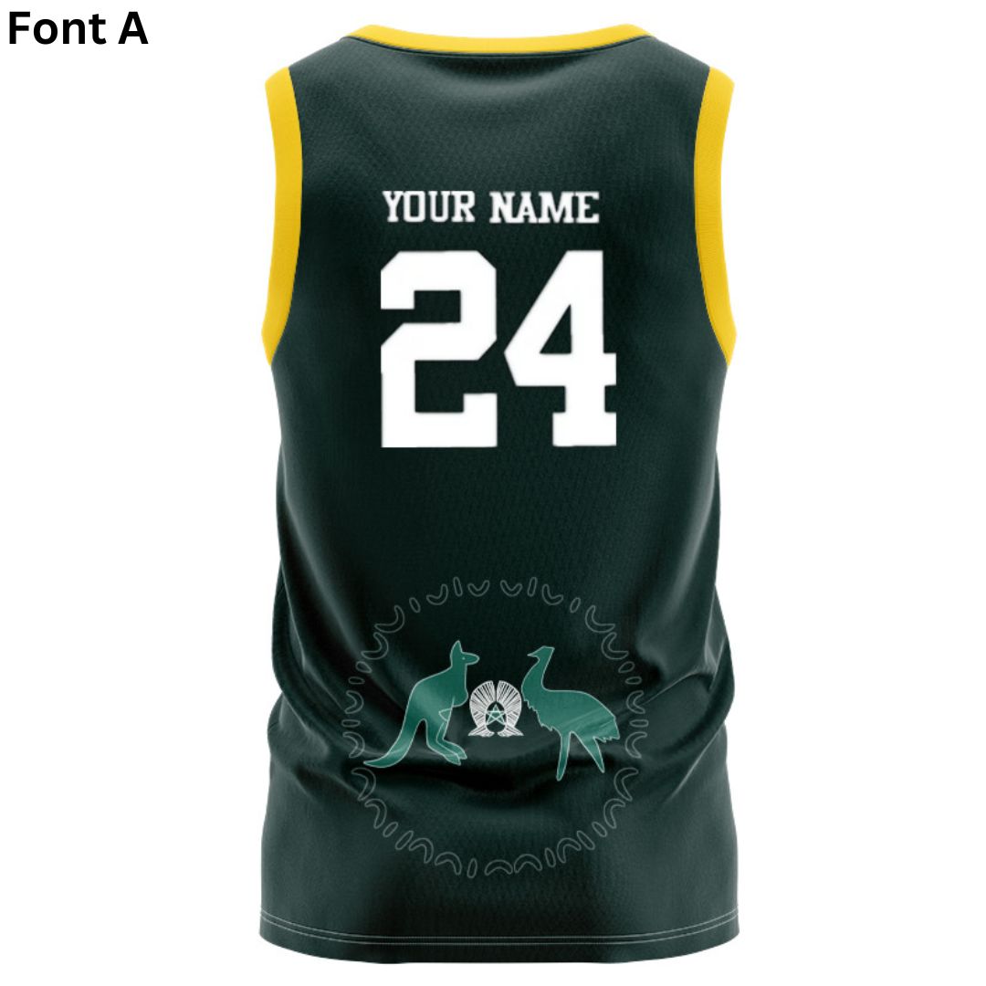 Australia Kangaroos 2024 Home Singlet