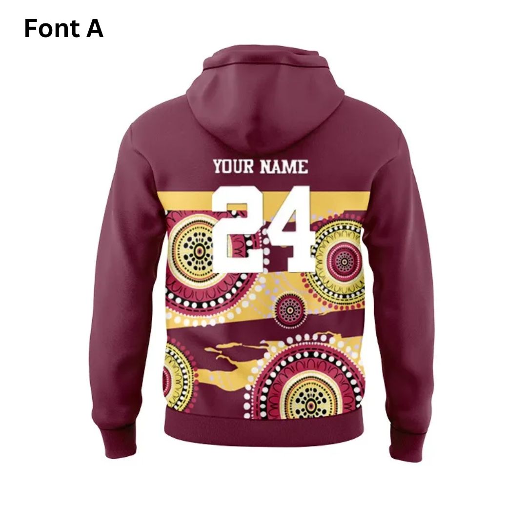 Brisbane Broncos 2024 Indigenous Training Hoodie