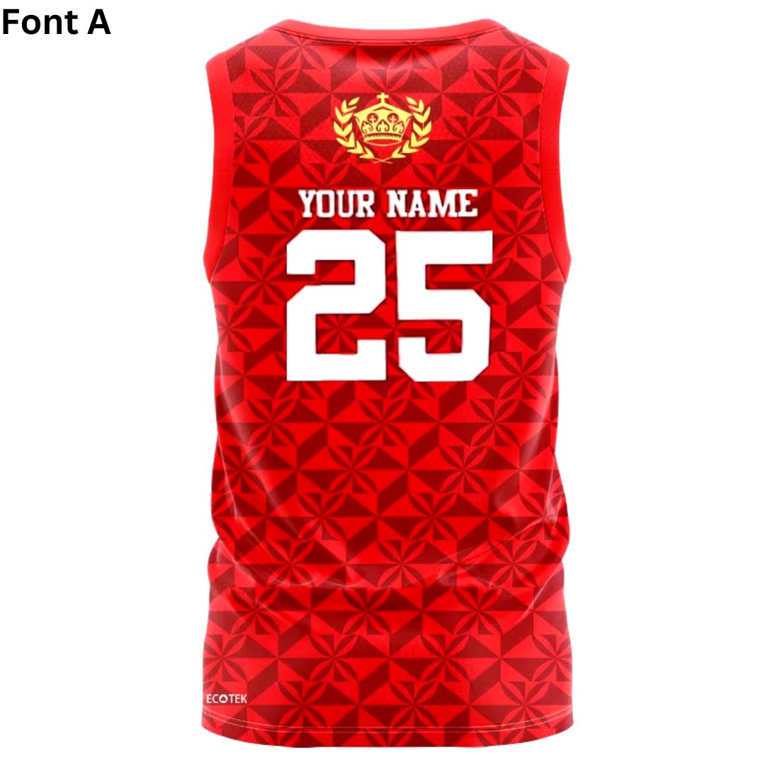 Mate Ma'a Tonga 2024 Rugby League Singlet