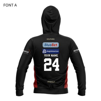 Redcliffe Dolphins 2024 Black Training Hoodie