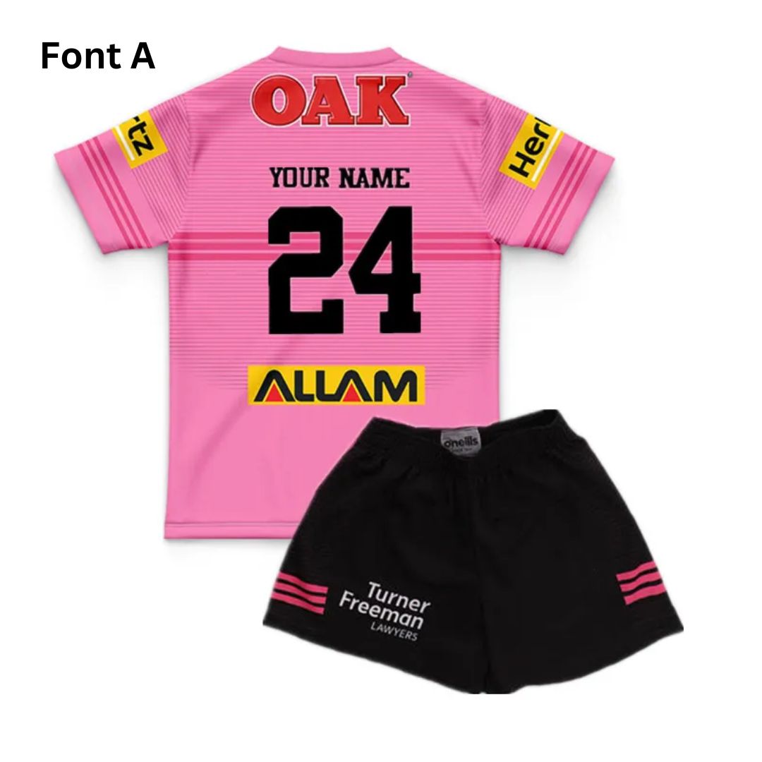 Kids Penrith Panthers 2024 Away Jersey and Shorts