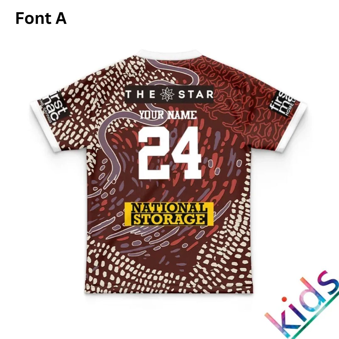 Brisbane Broncos 2024 Kids Indigenous Jersey
