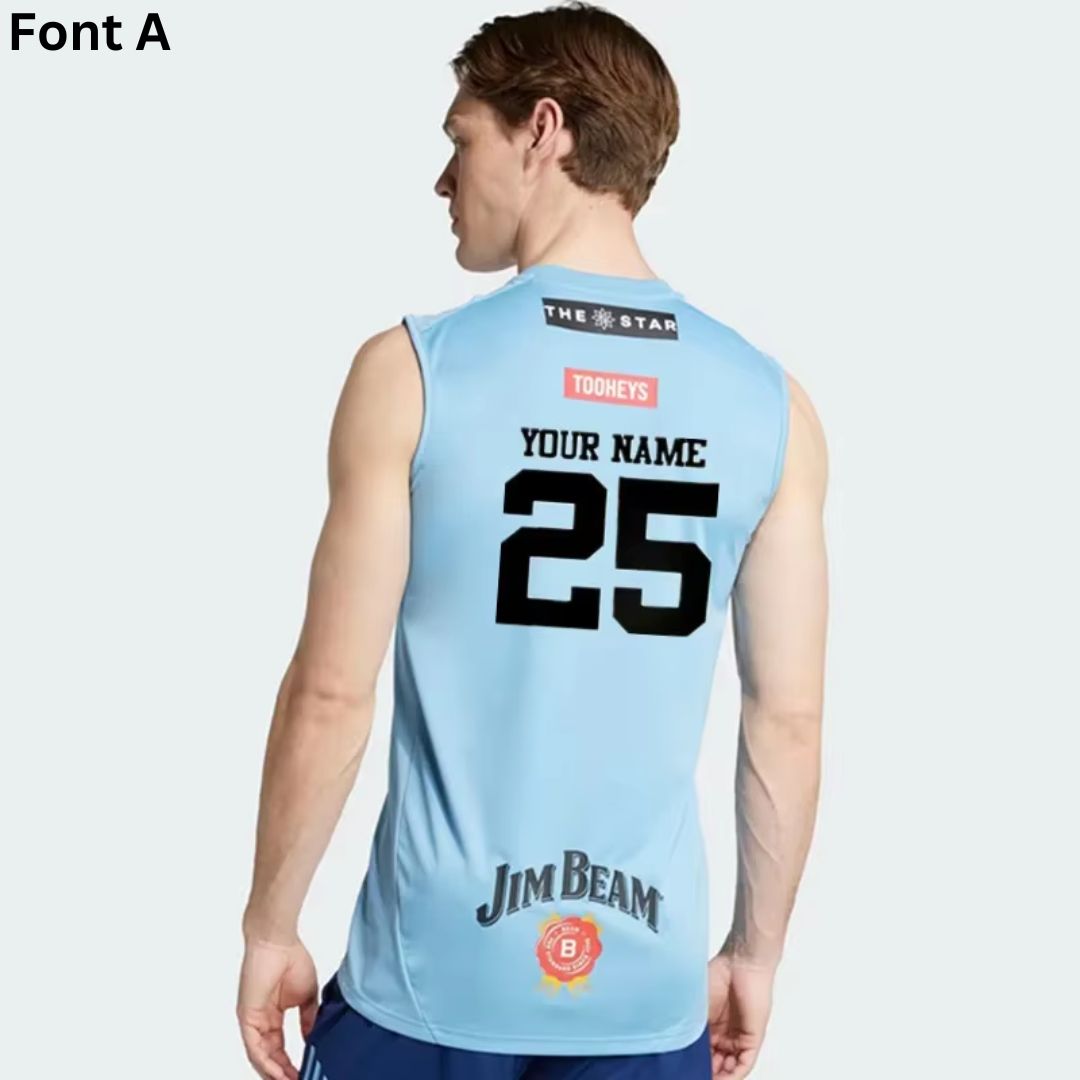 NSW Blues State Of Origin 2025 Light Blue Performance Training Singlet