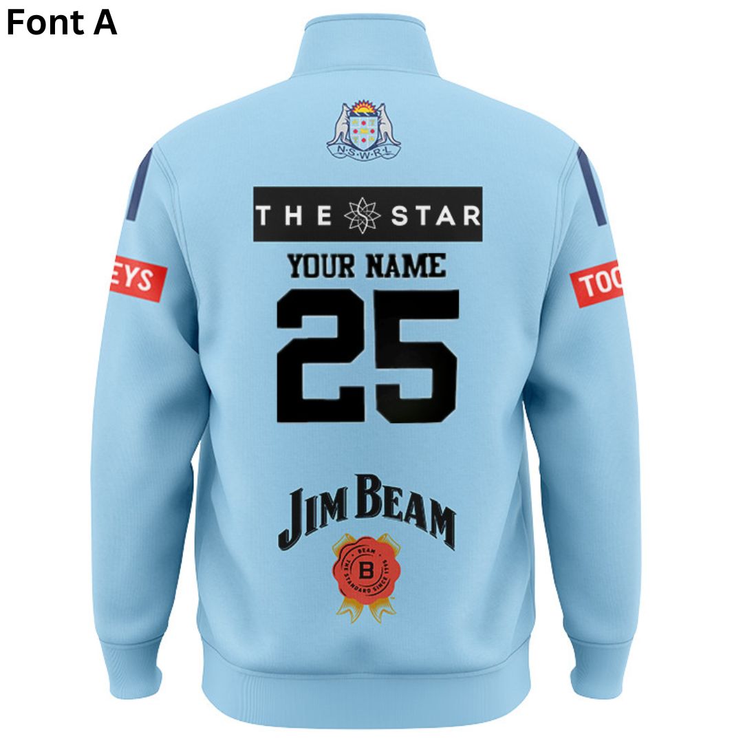 NSW Blues State Of Origin 2025 Home Jacket with Zipper