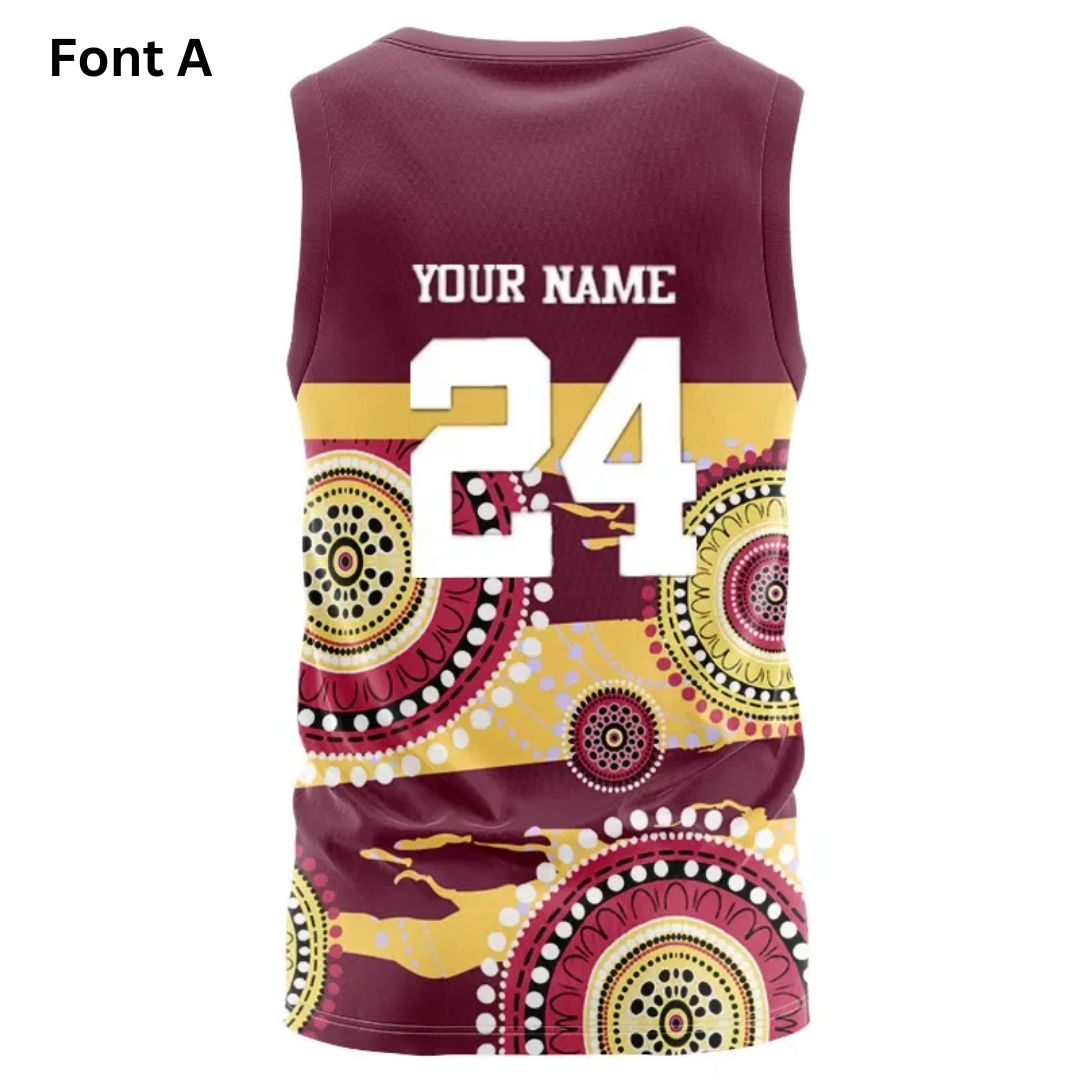 Brisbane Broncos 2024 Indigenous Training Singlet