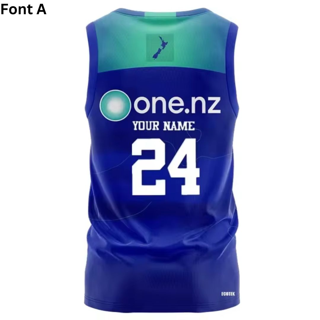 2024 New Zealand Warriors Blue Training Singlet