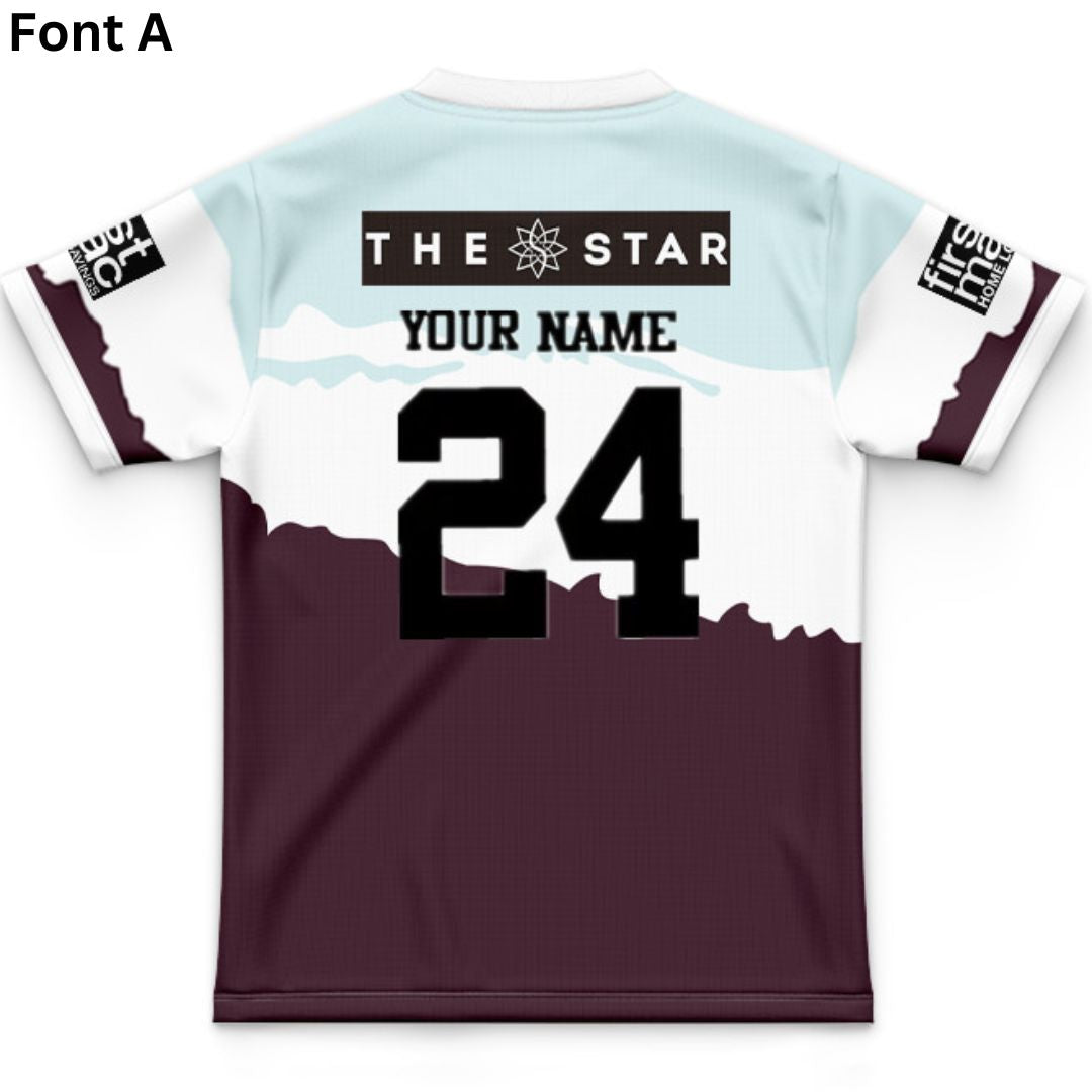 Brisbane Broncos 2024 Kids Captains Run Jersey