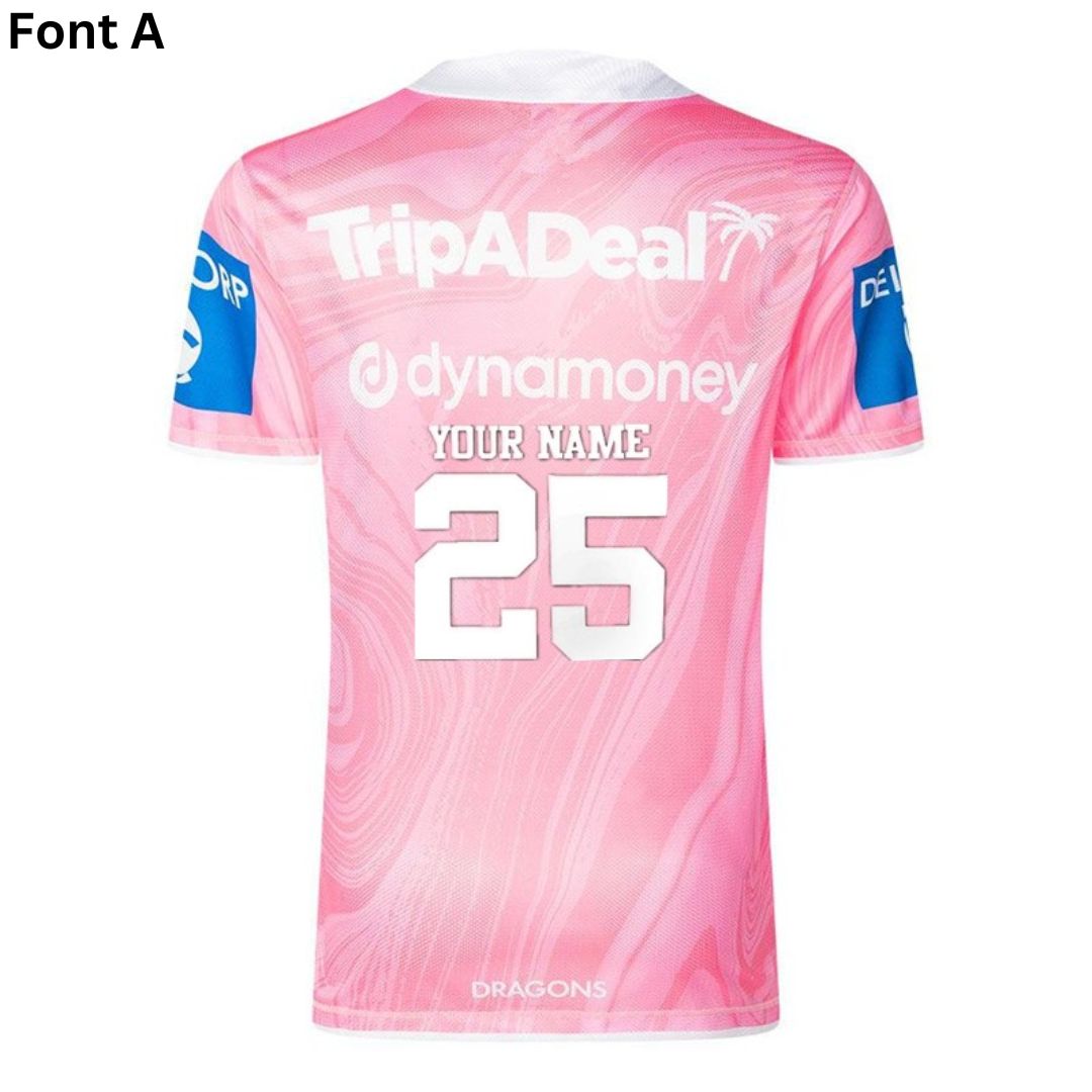 St George Illawarra Dragons 2025 Pink Training Shirt