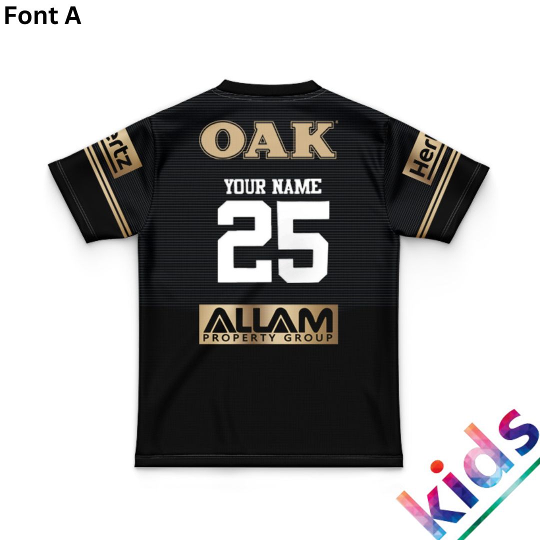 Penrith Panthers 2025 Kids Alternate Jersey and Shorts Kit