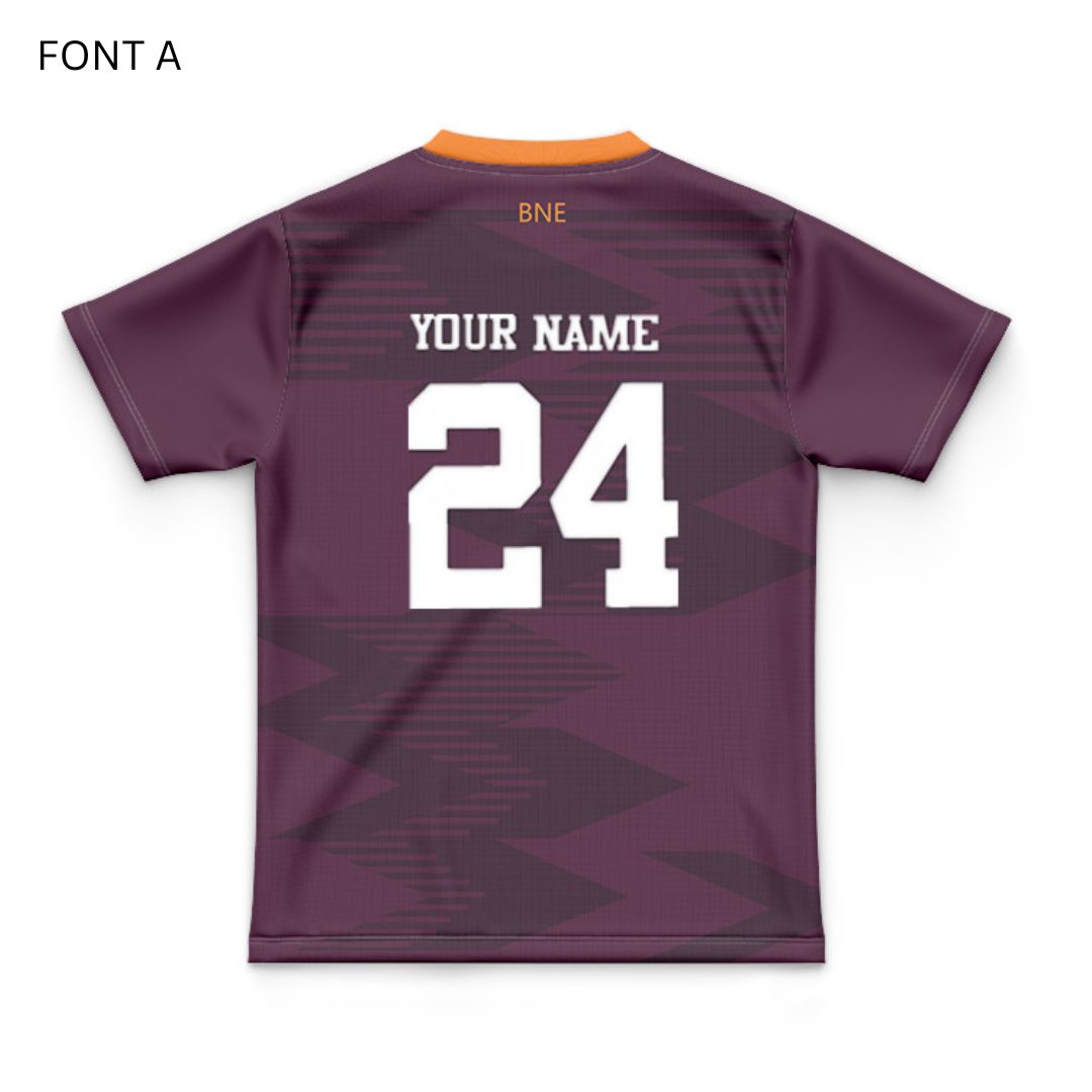 Brisbane Broncos 2024 Kids Run Out Jersey