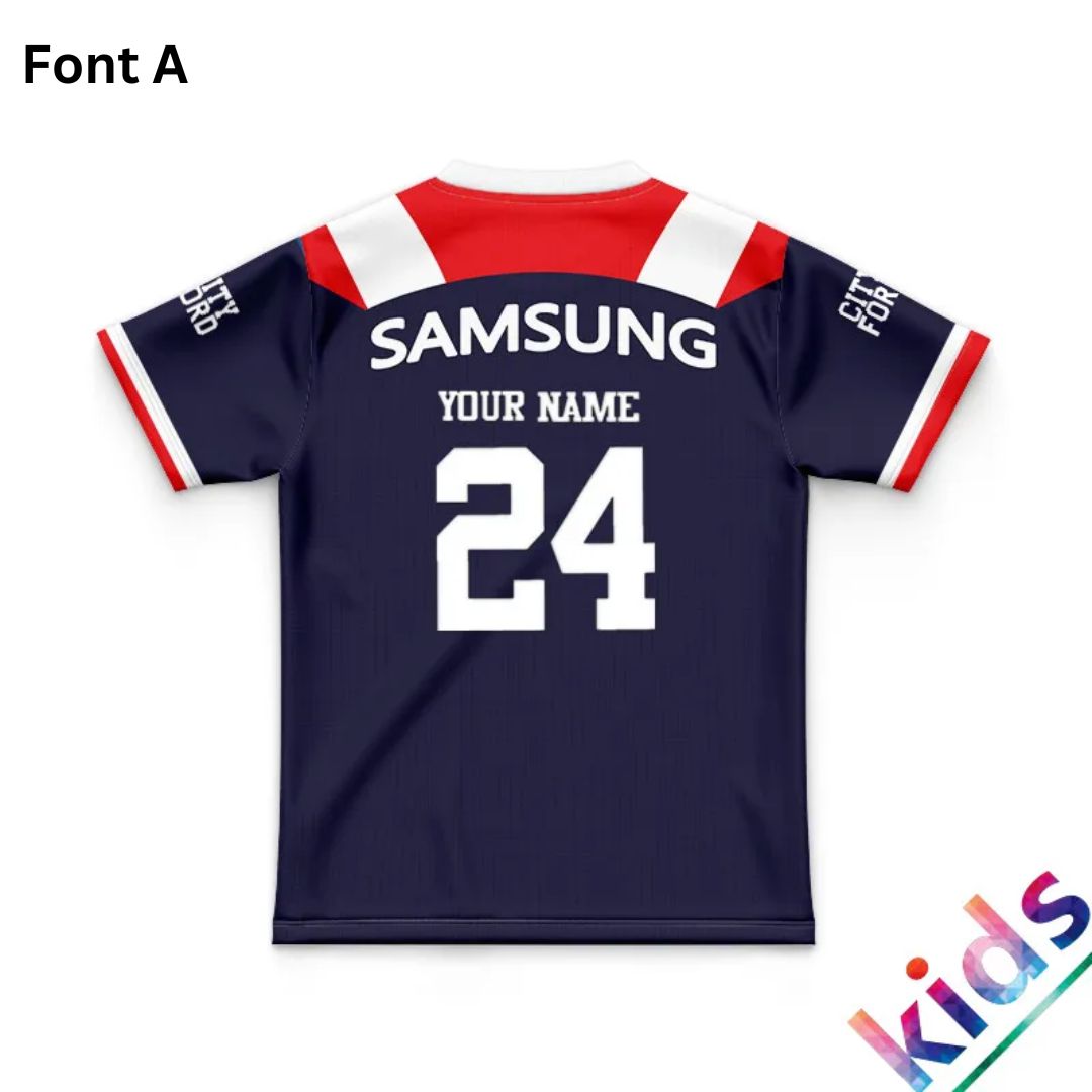 Sydney Roosters 1993 Kids Retro Jersey