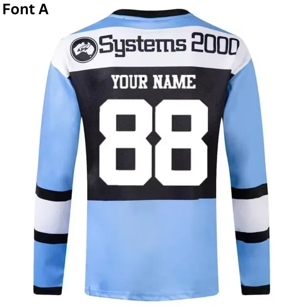 Cronulla Sutherland Sharks 1998 Long Sleeve Retro Jersey