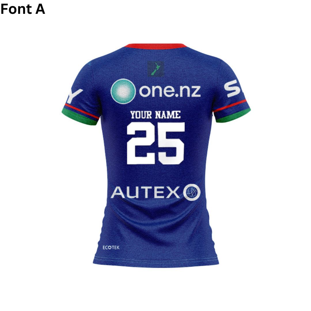 New Zealand Warriors 2025 Women's Home Shirt