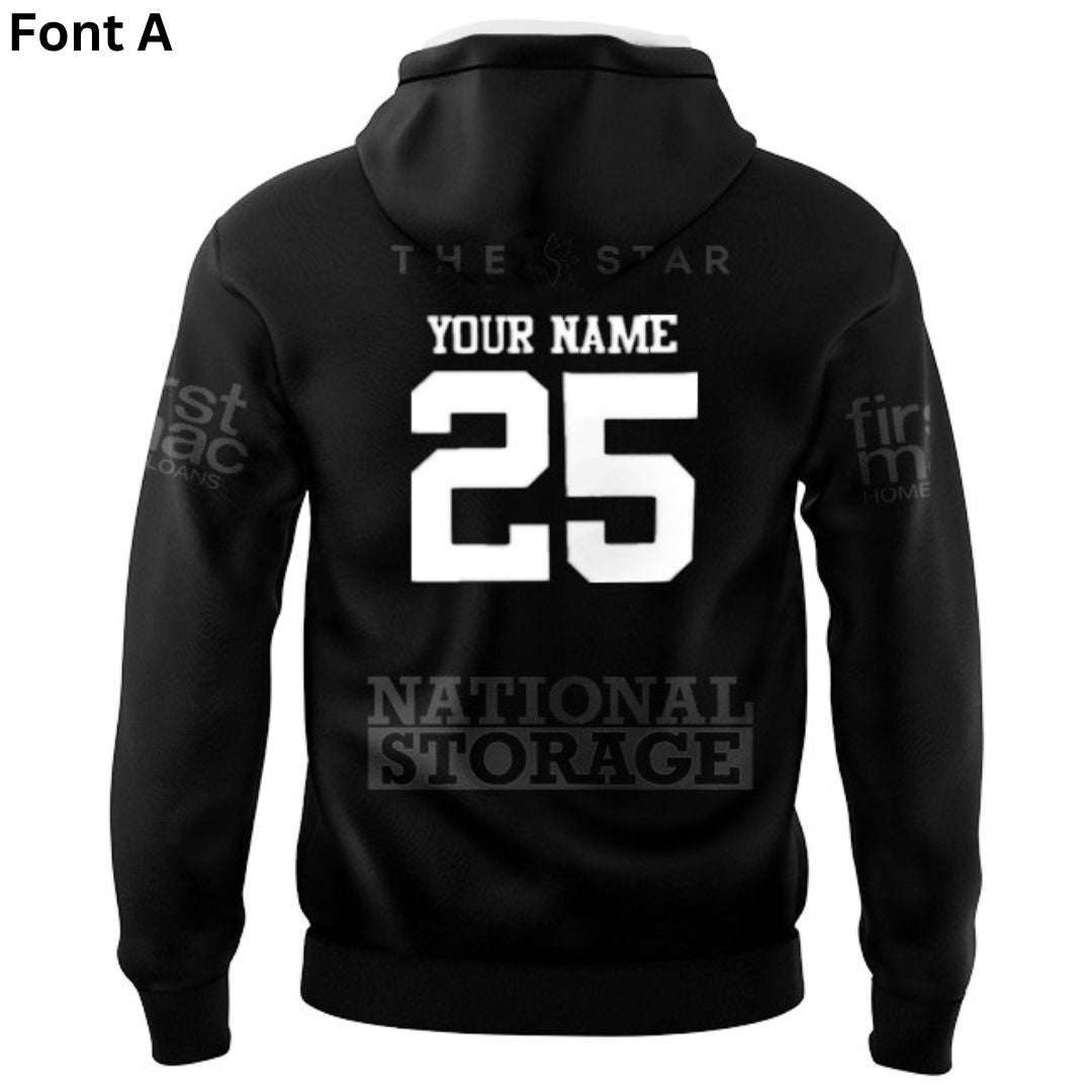Brisbane Broncos 2025 Black Hoodie