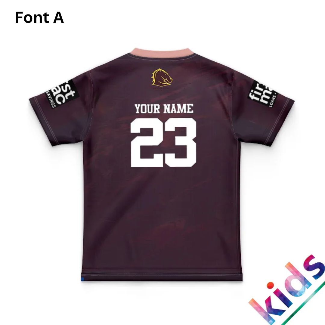 Brisbane Broncos 2023 Kids Training Jersey