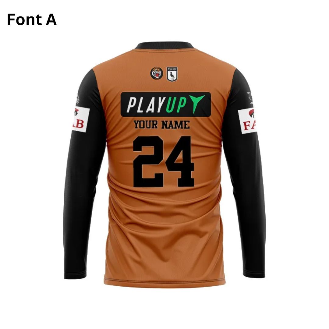 Wests Tigers 2024 Long Sleeve Away Shirt