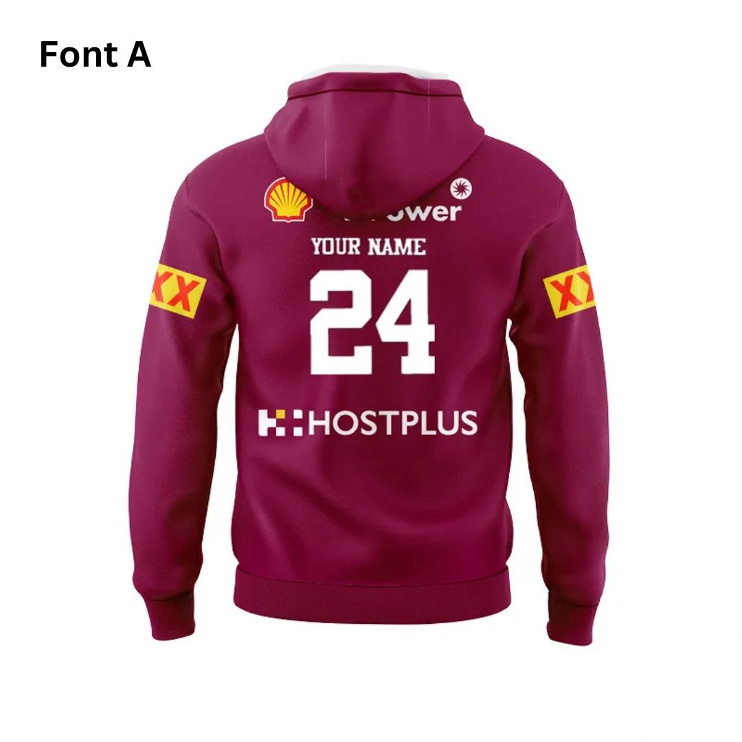 Queensland Maroons State Of Origin 2024 Kids Hoodie
