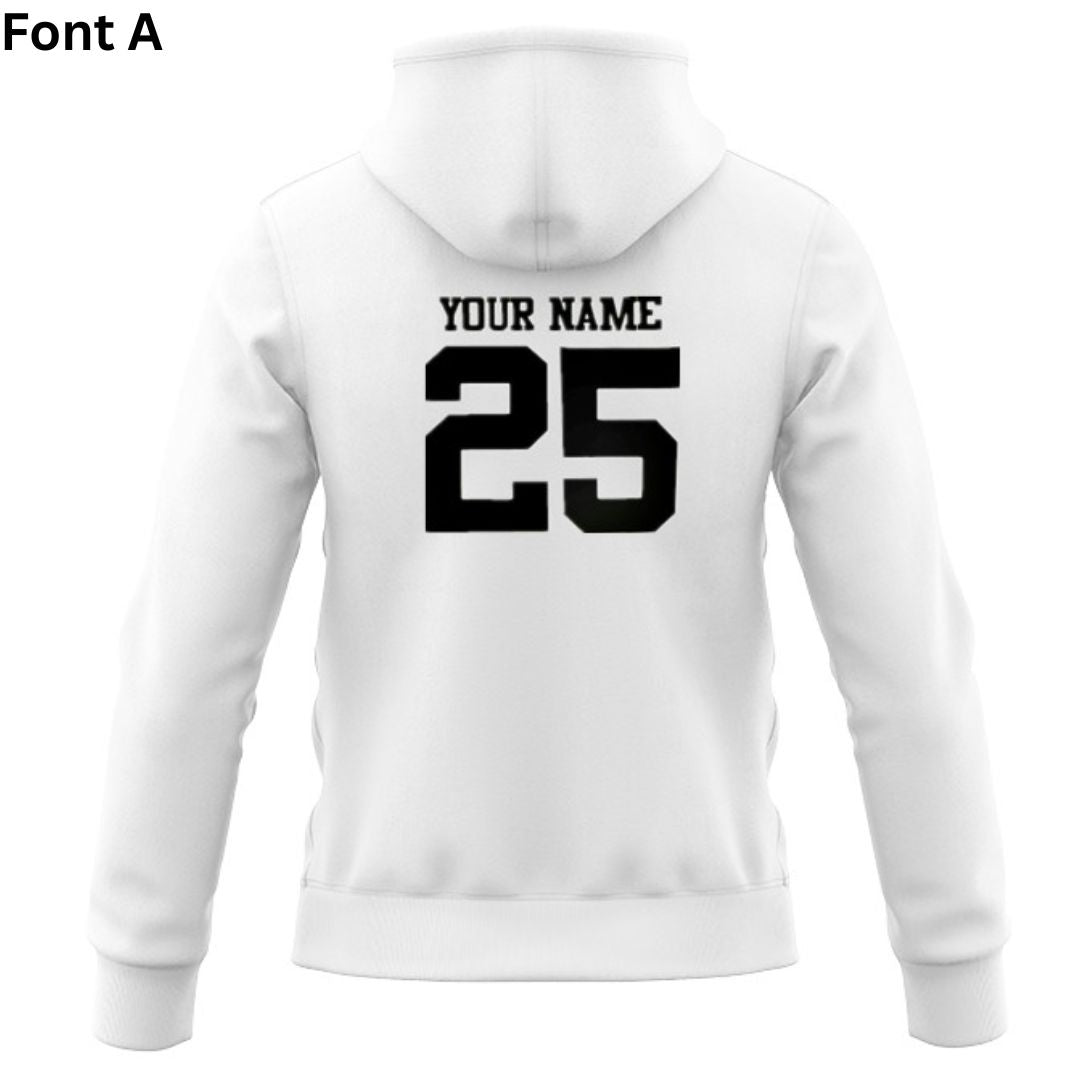 British & Irish Lions 2025 White Training Zipper Hoodie
