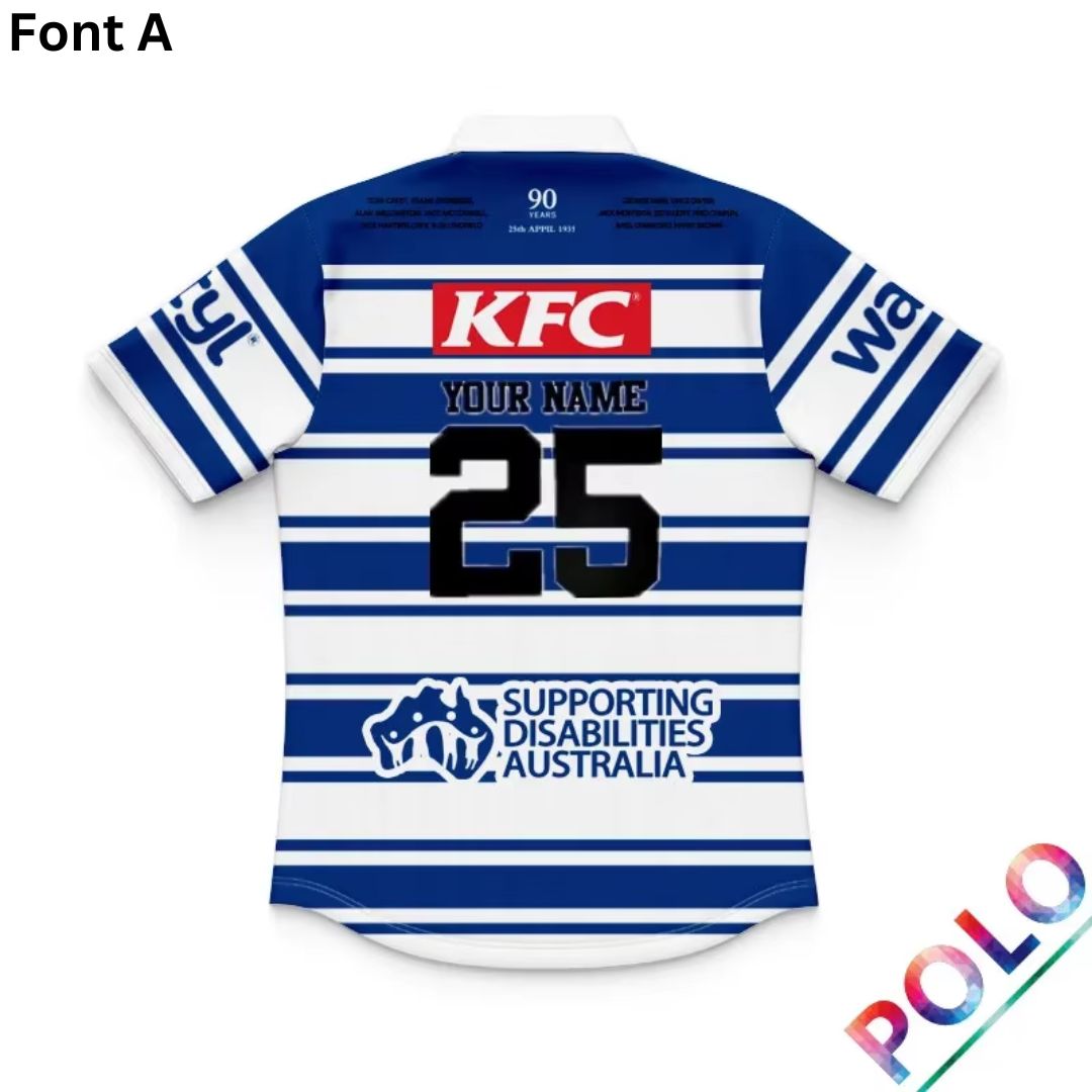 Canterbury Bankstown Bulldogs 1935 Kids Commemorative Polo Shirt
