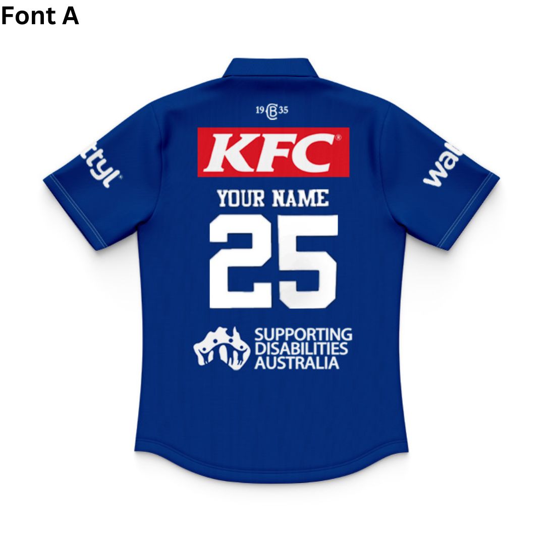 Canterbury Bankstown Bulldogs 2025 Kids Away Polo Shirt