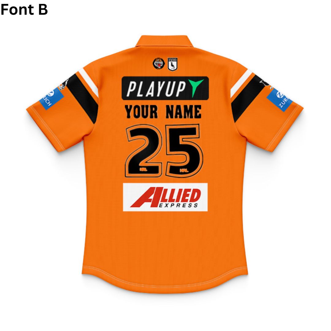 Wests Tigers 2025 Kids Away Polo Shirt