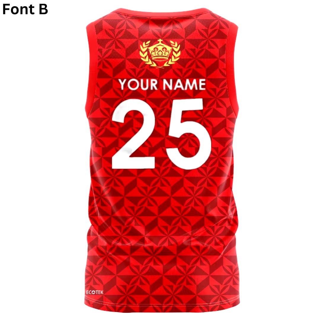 Mate Ma'a Tonga 2024 Rugby League Singlet
