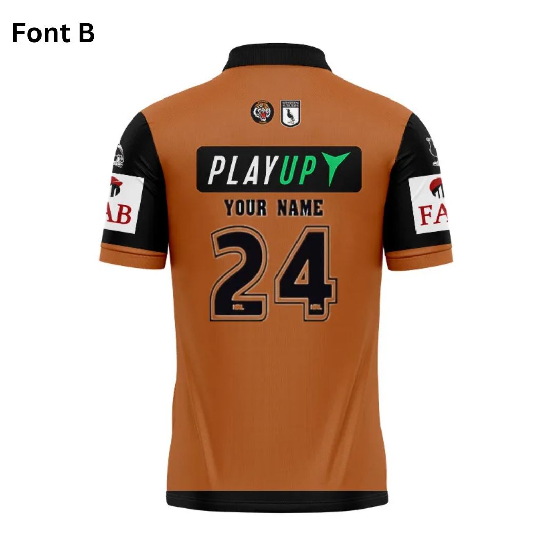 Wests Tigers 2024 Away Polo Shirt