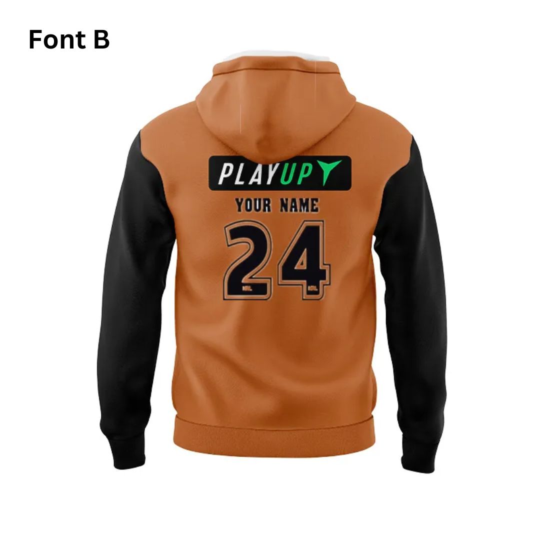 Wests Tigers 2024 Away Hoodie With Zipper