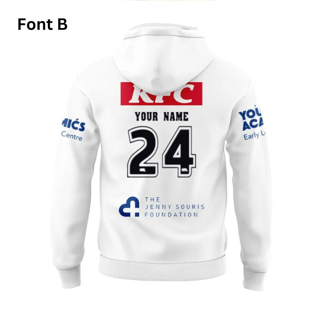 2024 Canterbury Bankstown Bulldogs Home Hoodie With Zipper