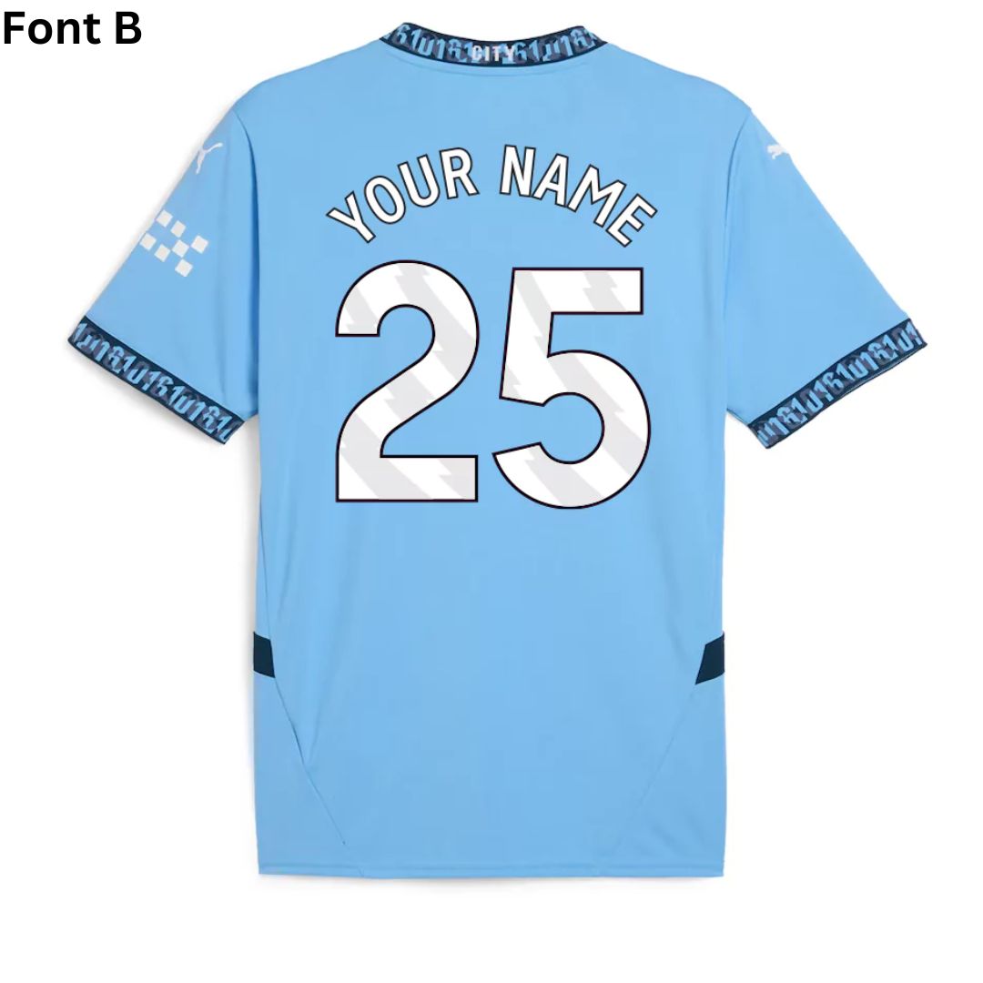Manchester City 2024/25 Home Jersey Shirt Player's Edition