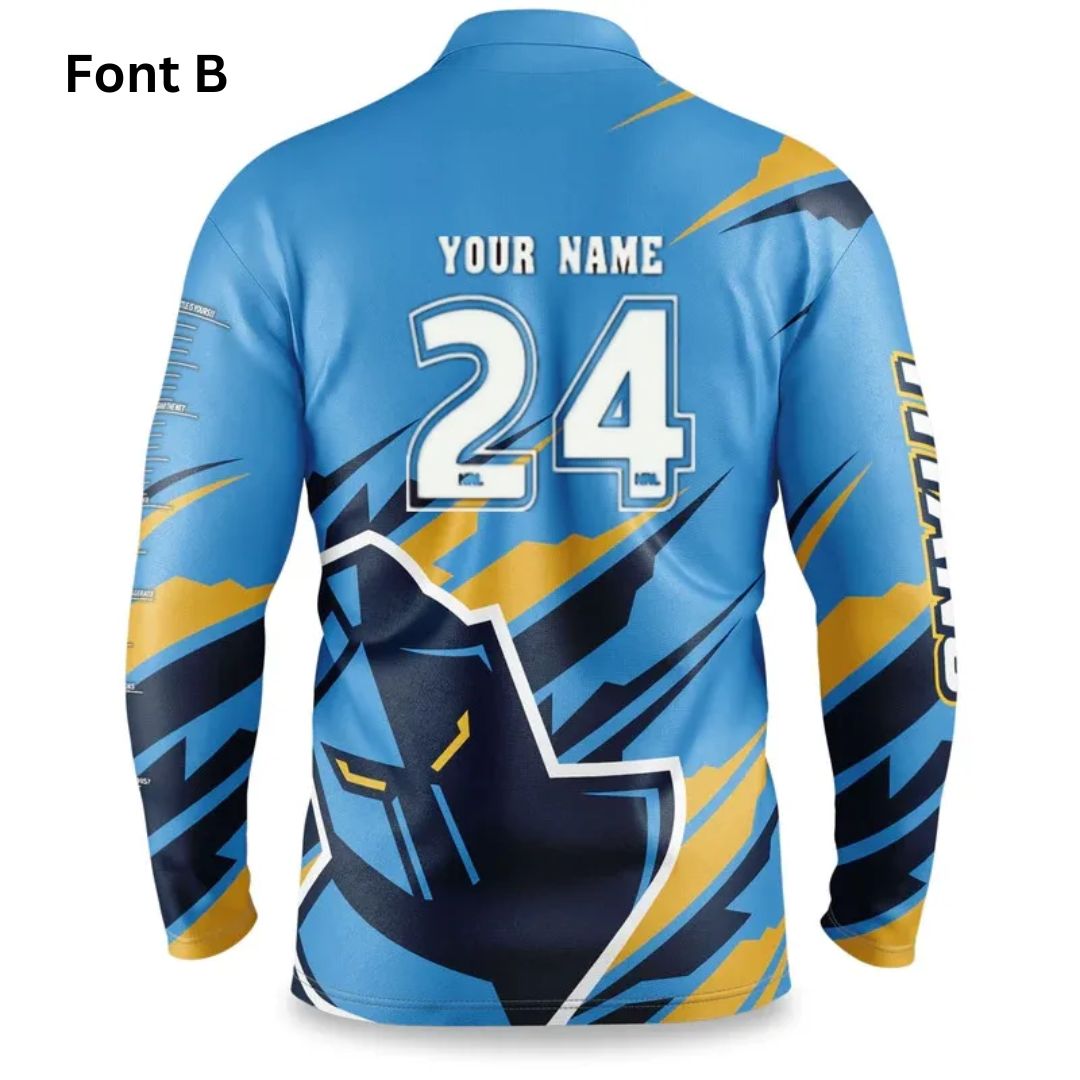 Gold Coast Titans 2024 Long Sleeve Ignition Fishing Shirt