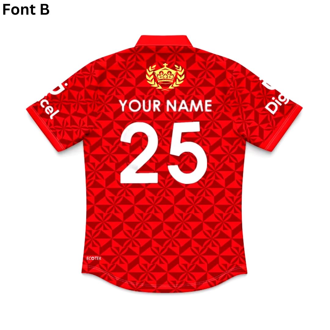 Mate Ma'a Tonga 2024 Kids Rugby League Polo Shirt