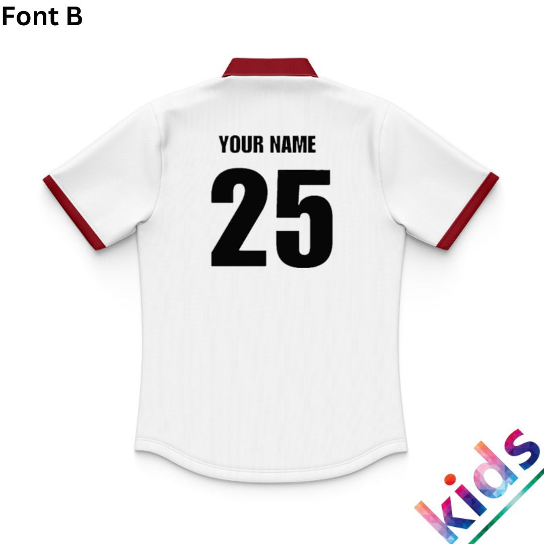 British & Irish Lions 2025 Kids White Training Polo Shirt