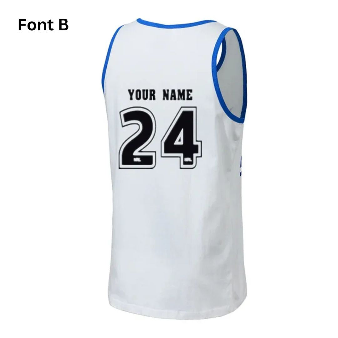 Canterbury Bankstown Bulldogs 1990's Retro Training Singlet