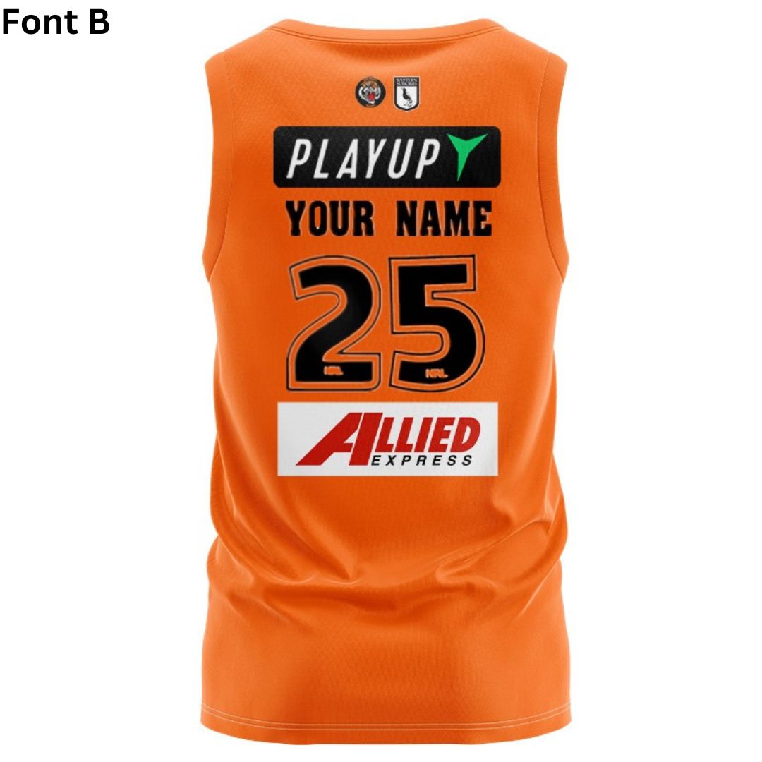 Wests Tigers 2025 Away Singlet