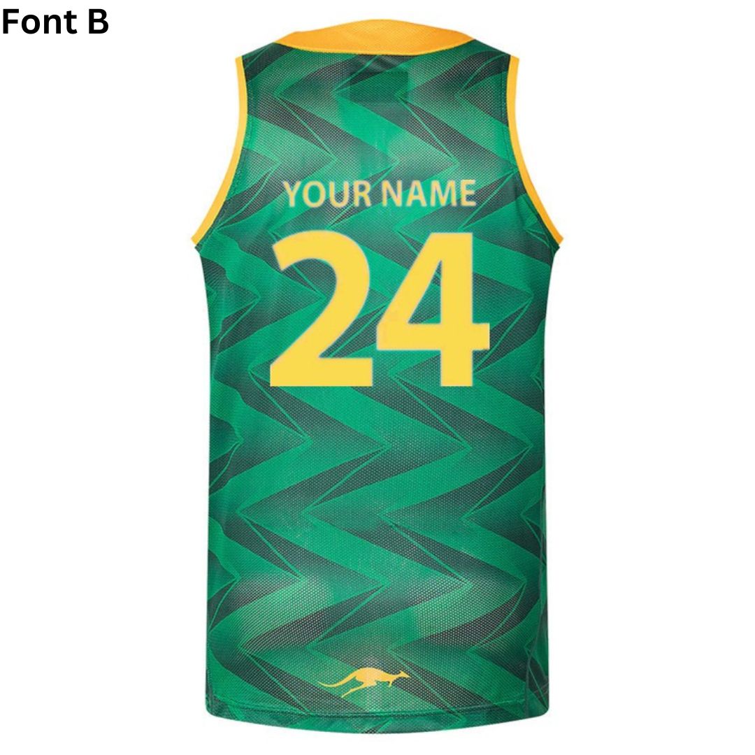 Australia Kangaroos 2024 Green Training Singlet