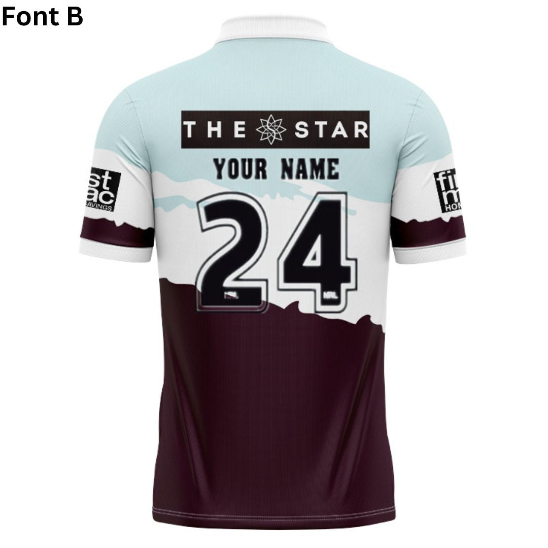 Brisbane Broncos 2024 Captains Run Polo Shirt